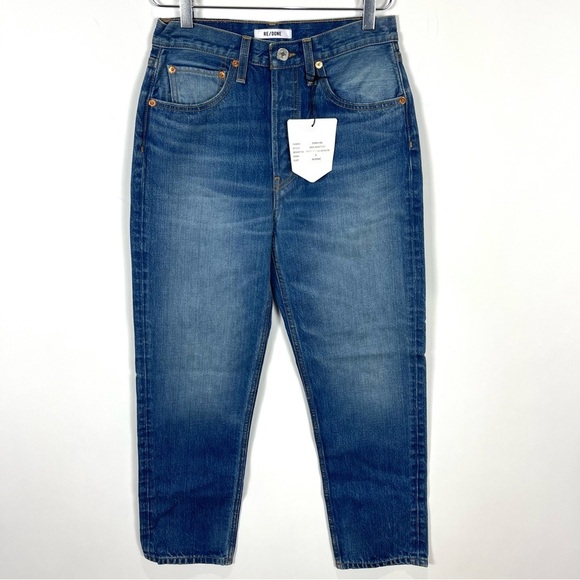 RE/DONE 70s Stove Pipe Jeans Rigid Construction